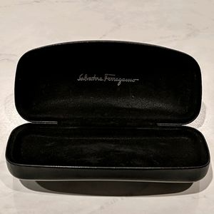 Salvatore Ferragamo Black Eyeglass Empty Case